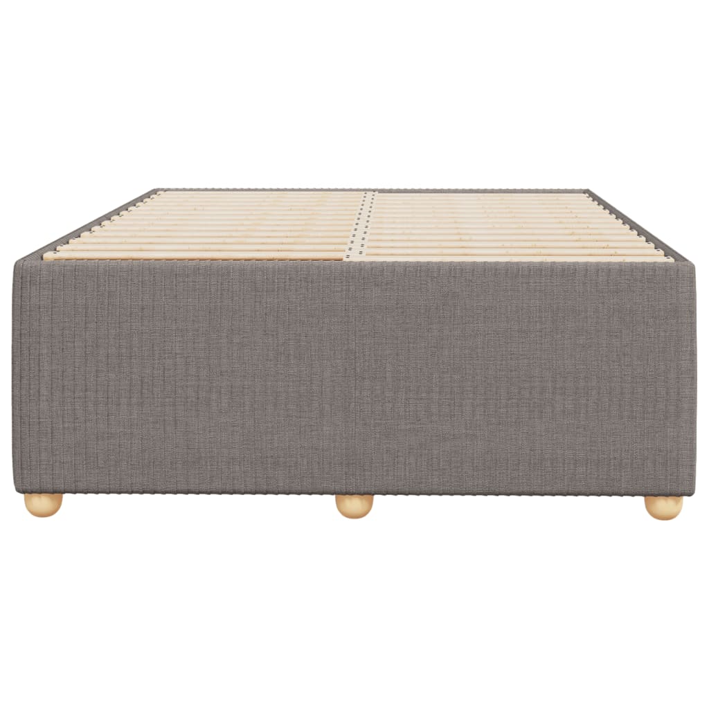 Bettgestell ohne Matratze Taupe 120x200 cm Stoff