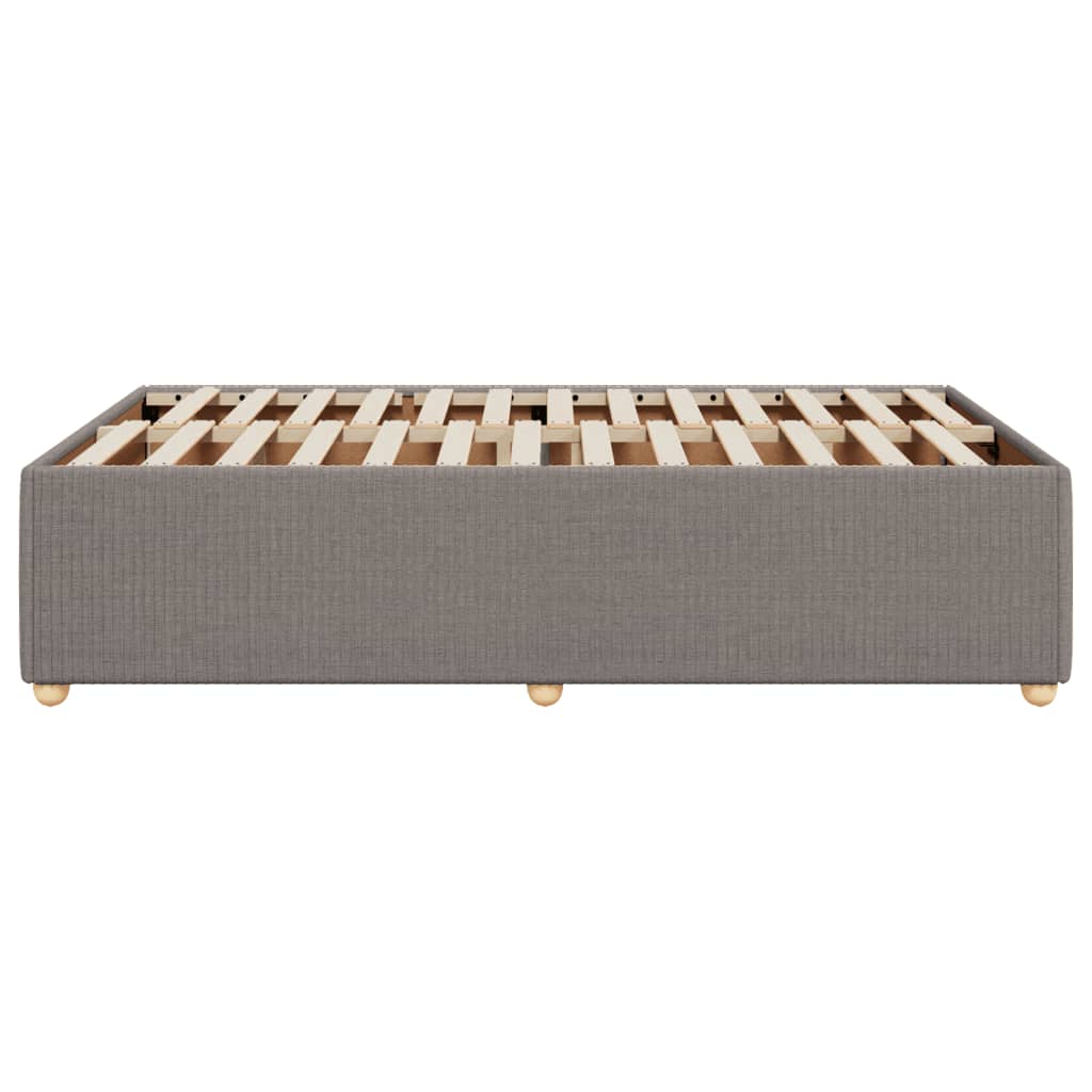 Bettgestell ohne Matratze Taupe 120x200 cm Stoff