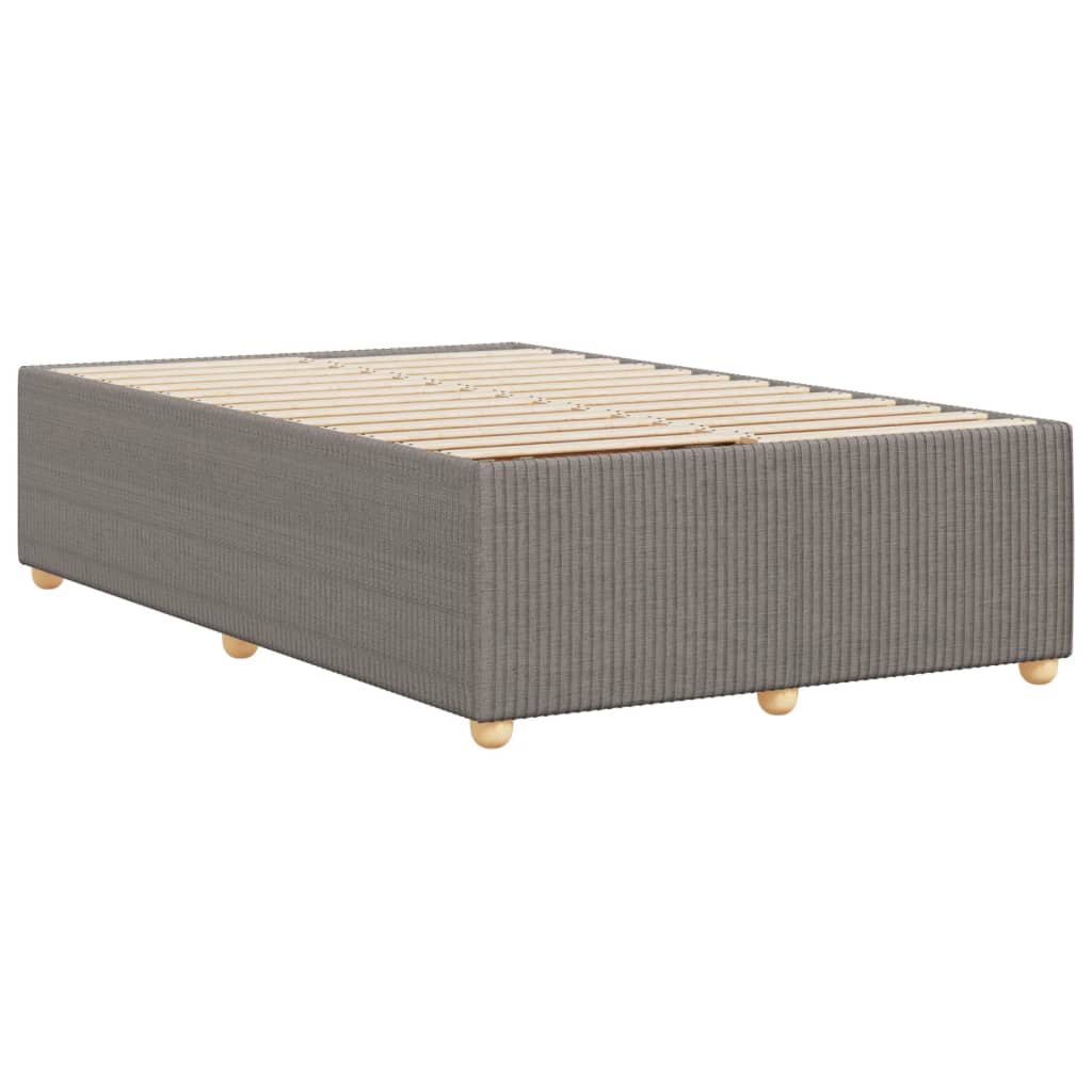 Bettgestell ohne Matratze Taupe 120x200 cm Stoff