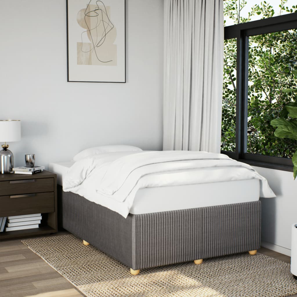 Bettgestell ohne Matratze Taupe 120x200 cm Stoff