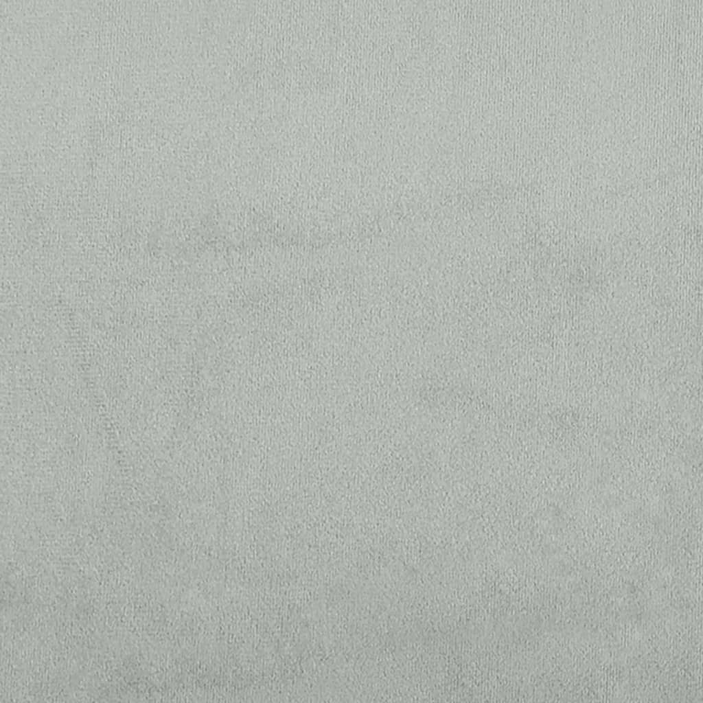 Bettgestell ohne Matratze Hellgrau 180x200 cm Samt