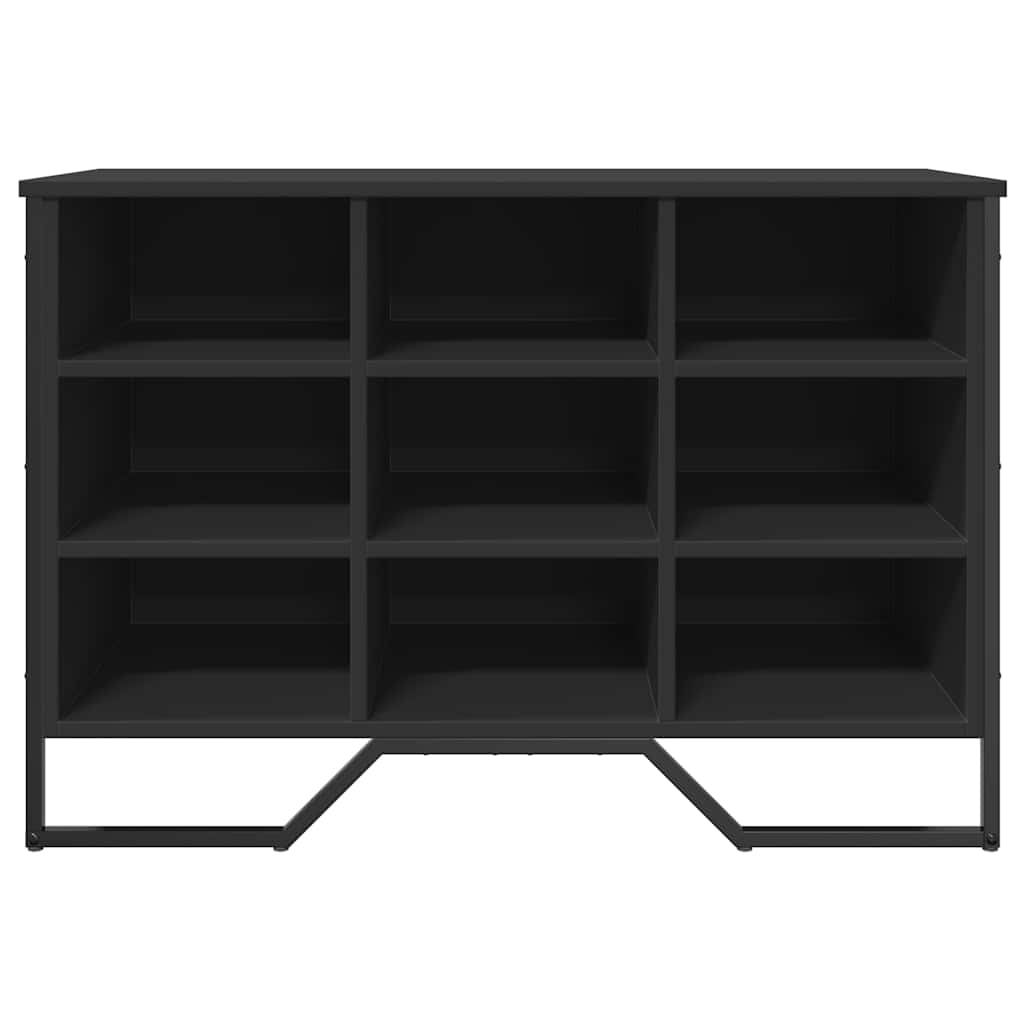 Schuhregal Schwarz 90x38x61,5 cm Holzwerkstoff