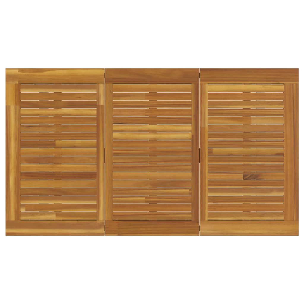 Garten Essgruppe 7 pcs Grau und Braun 140 x 80 x 75 cm