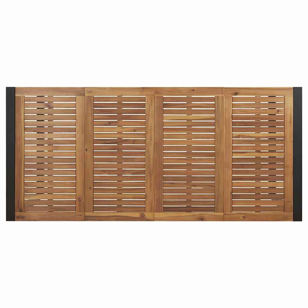 Garten Essgruppe 7 pcs Schwarz und Braun 200 x 90 x 75 cm
