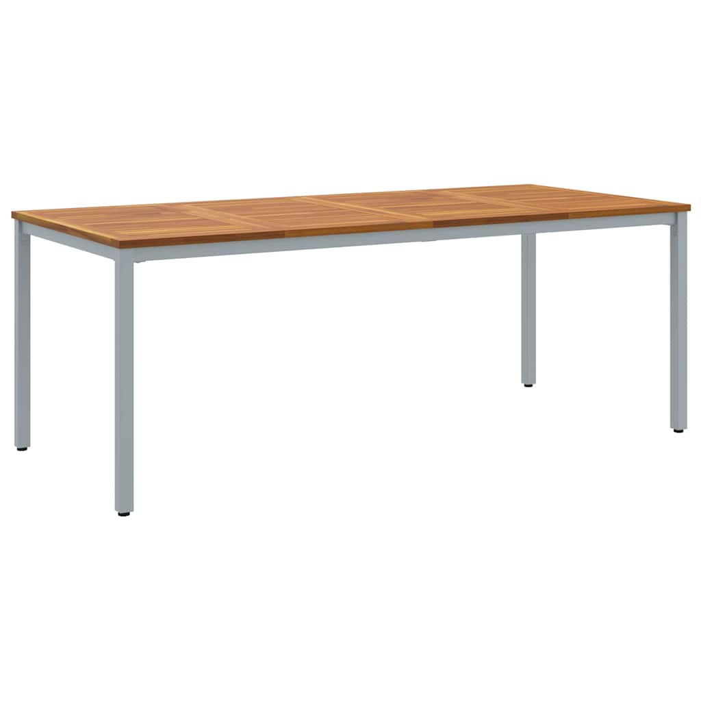 Garten Essgruppe 7 pcs Grau und Braun 200 x 90 x 75 cm