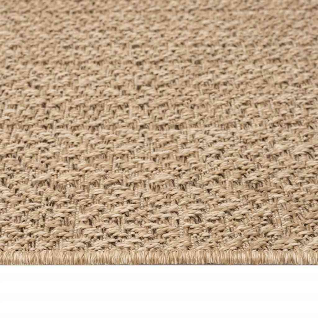Teppich ZIZUR Beige 200x290 cm Jute-Optik Indoor und Outdoor