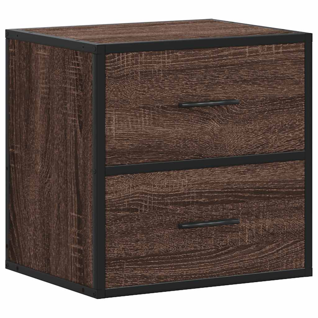 Wand-Nachttisch Braun Eichen-Optik 40x31x39,5 cm