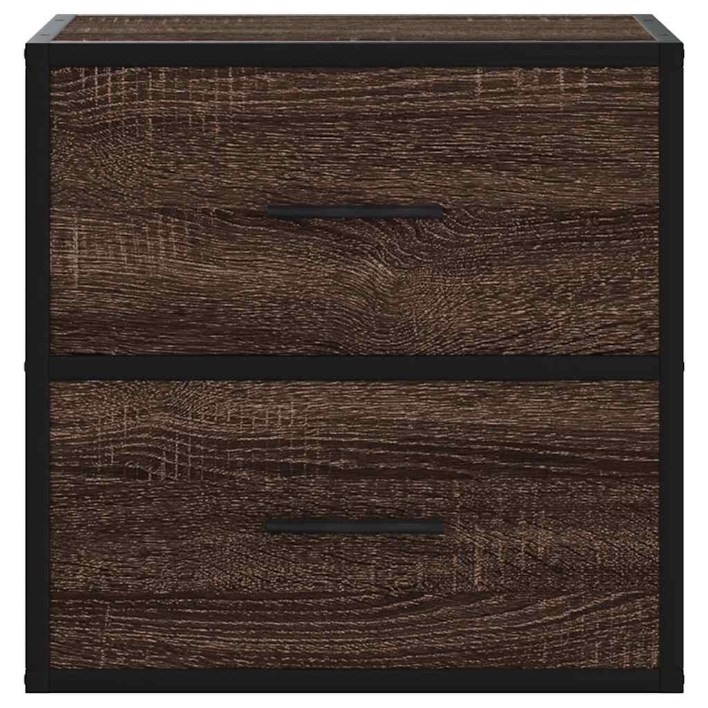 Wand-Nachttisch Braun Eichen-Optik 40x31x39,5 cm