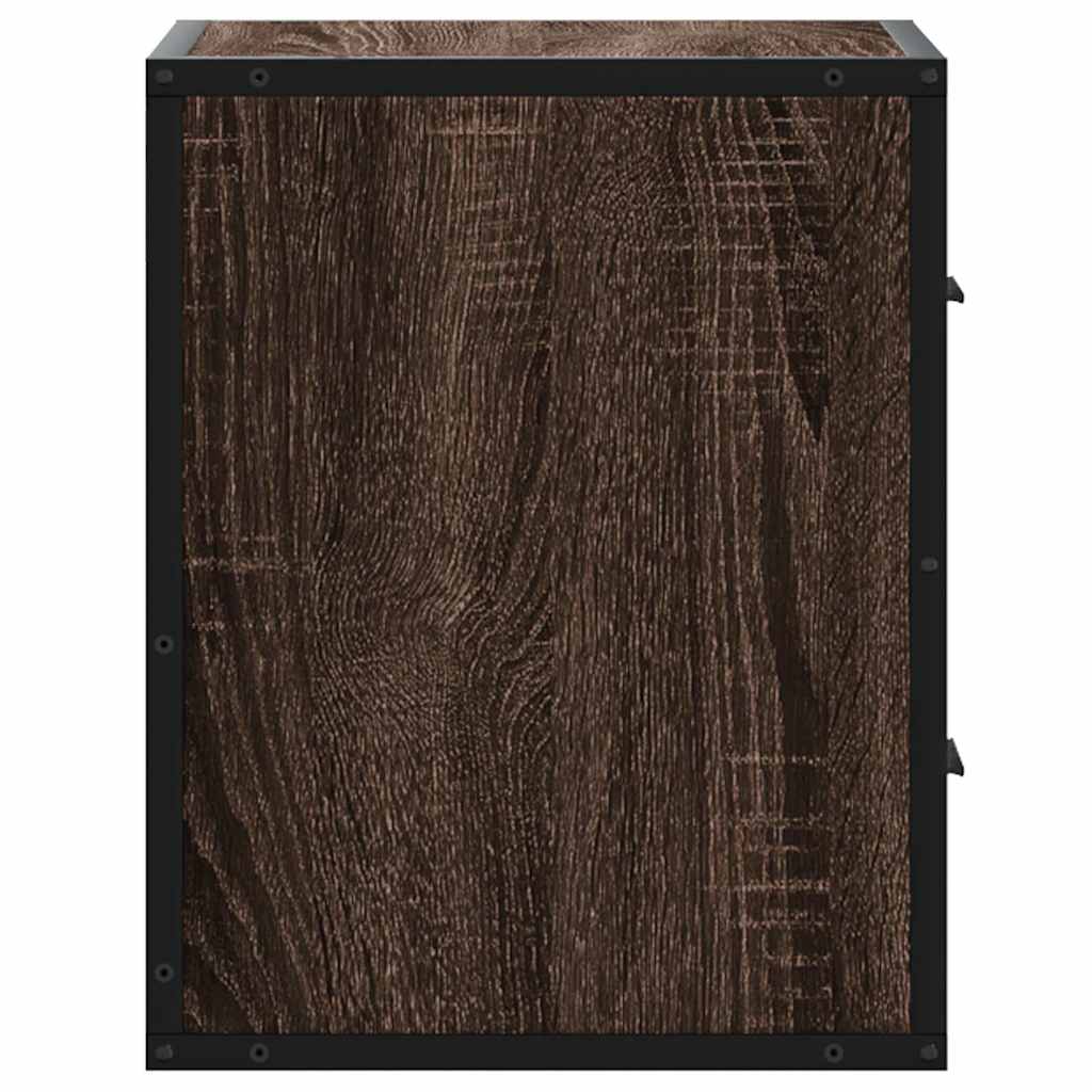 Wand-Nachttisch Braun Eichen-Optik 40x31x39,5 cm