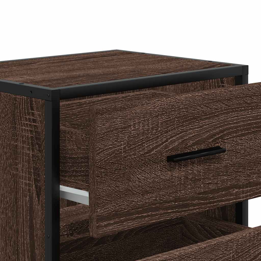 Wand-Nachttisch Braun Eichen-Optik 40x31x39,5 cm