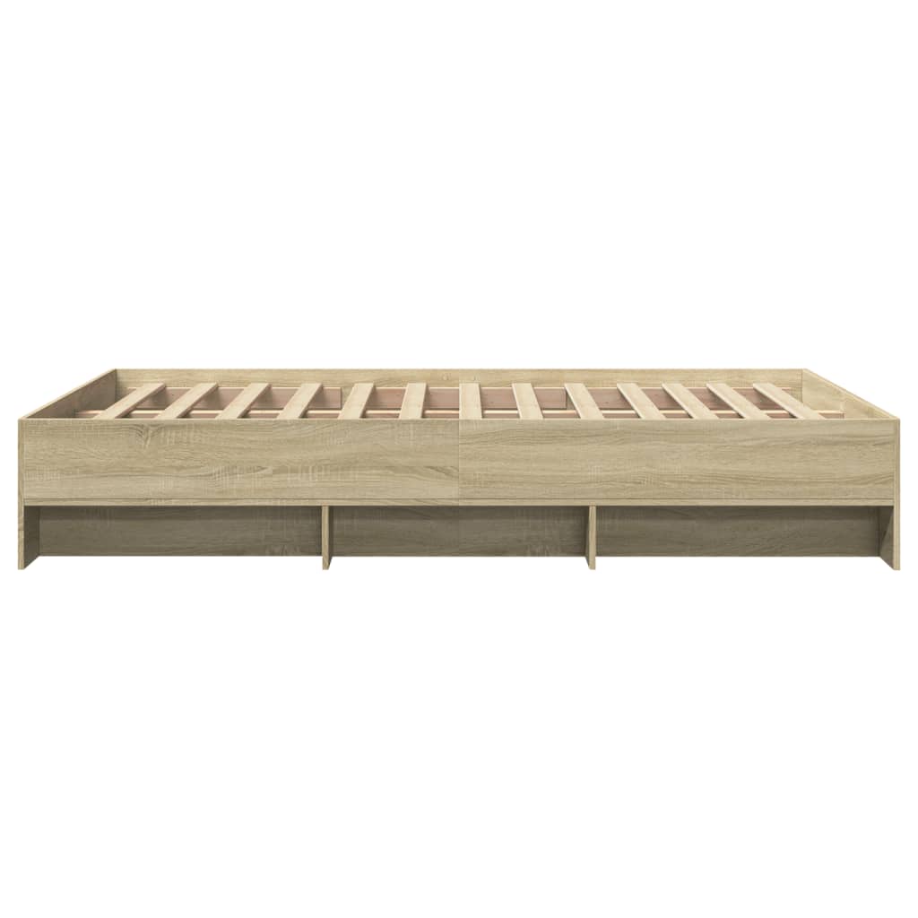 Bettgestell ohne Matratze Sonoma-Eiche 120x190 cm Holzwerkstoff