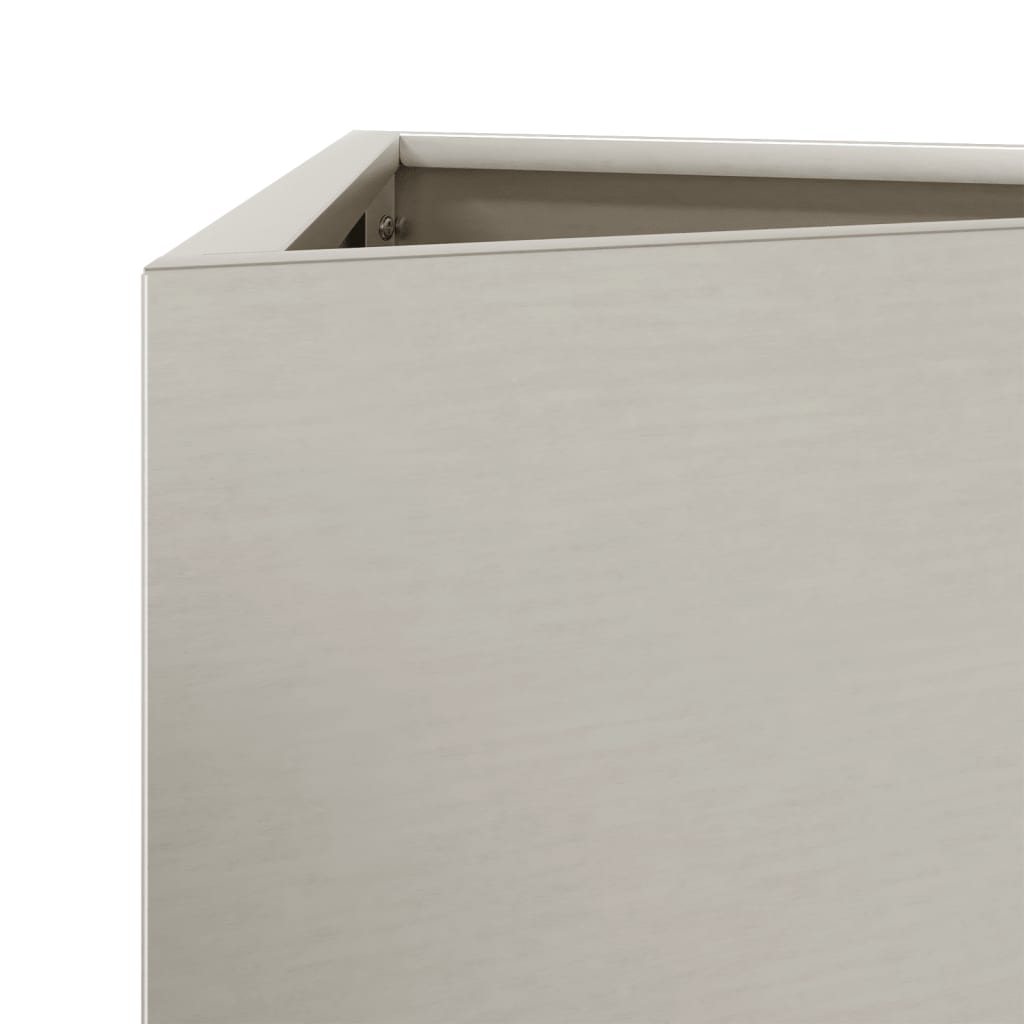 Pflanzkübel Dreieckig 30x26x75 cm Wetterfester Stahl