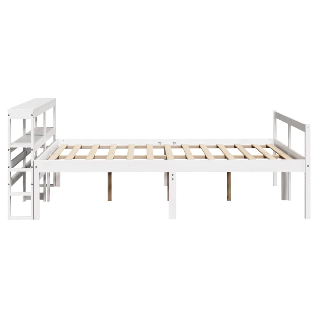 Seniorenbett mit Kopfteil ohne Matratze Weiß 135x190 cm