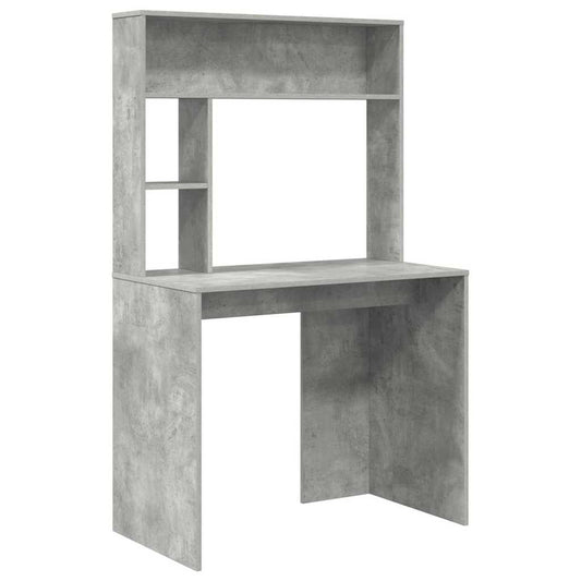Schreibtisch Beton Grau 91 x 50 x 149 cm Holzwerkstoff