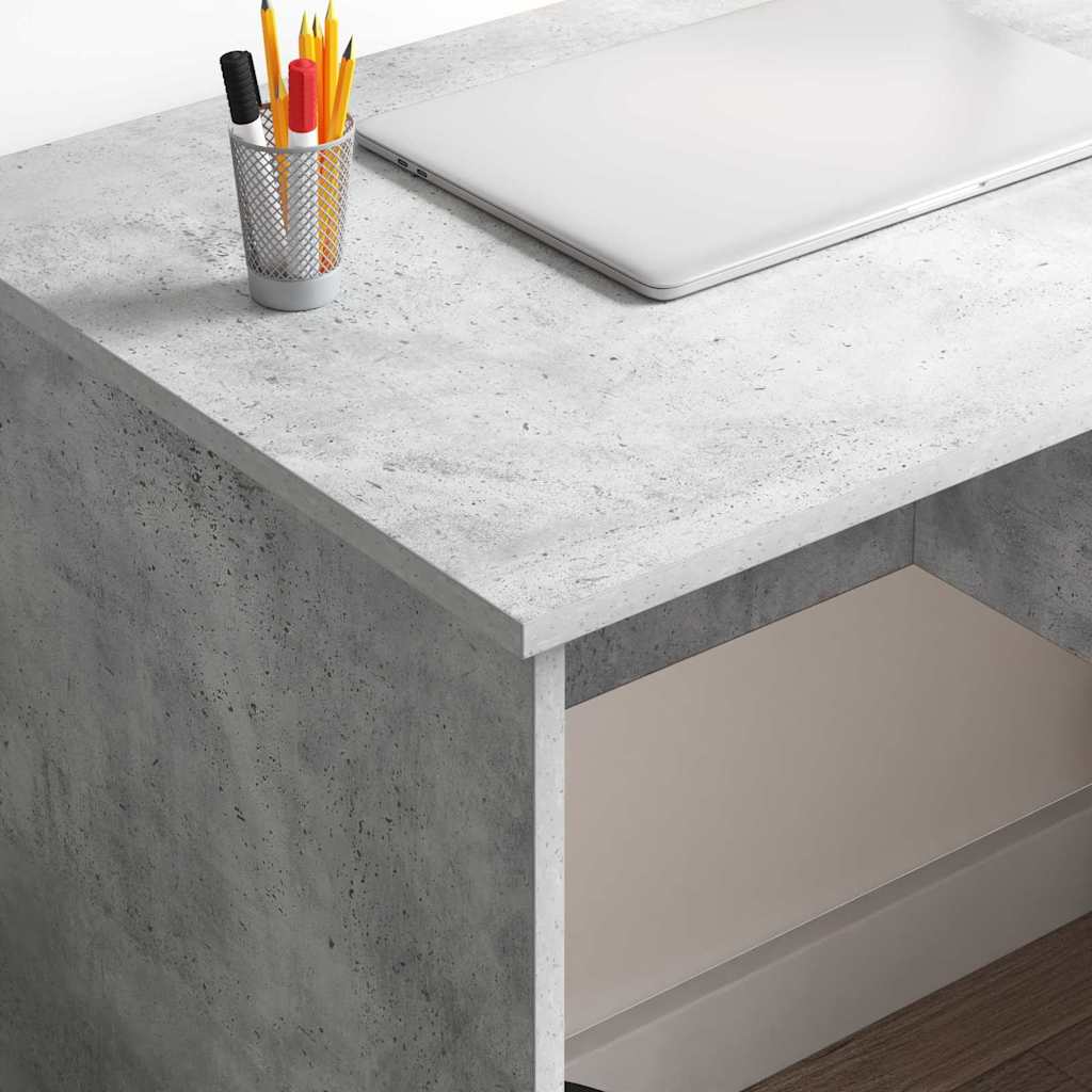 Schreibtisch Betongrau 90 x 49,5 x 75 cm Holzwerkstoff
