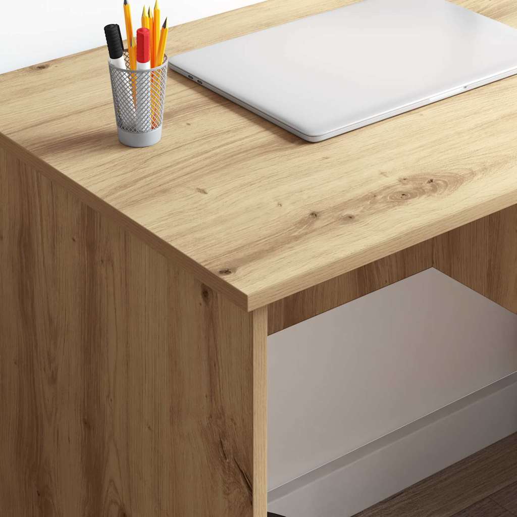 Schreibtisch Eiche handwerklich 90 x 49,5 x 75 cm Holzwerkstoff