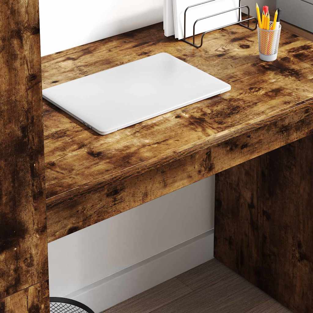 Schreibtisch Räuchereiche 113 x 54 x 120 cm Holzwerkstoff