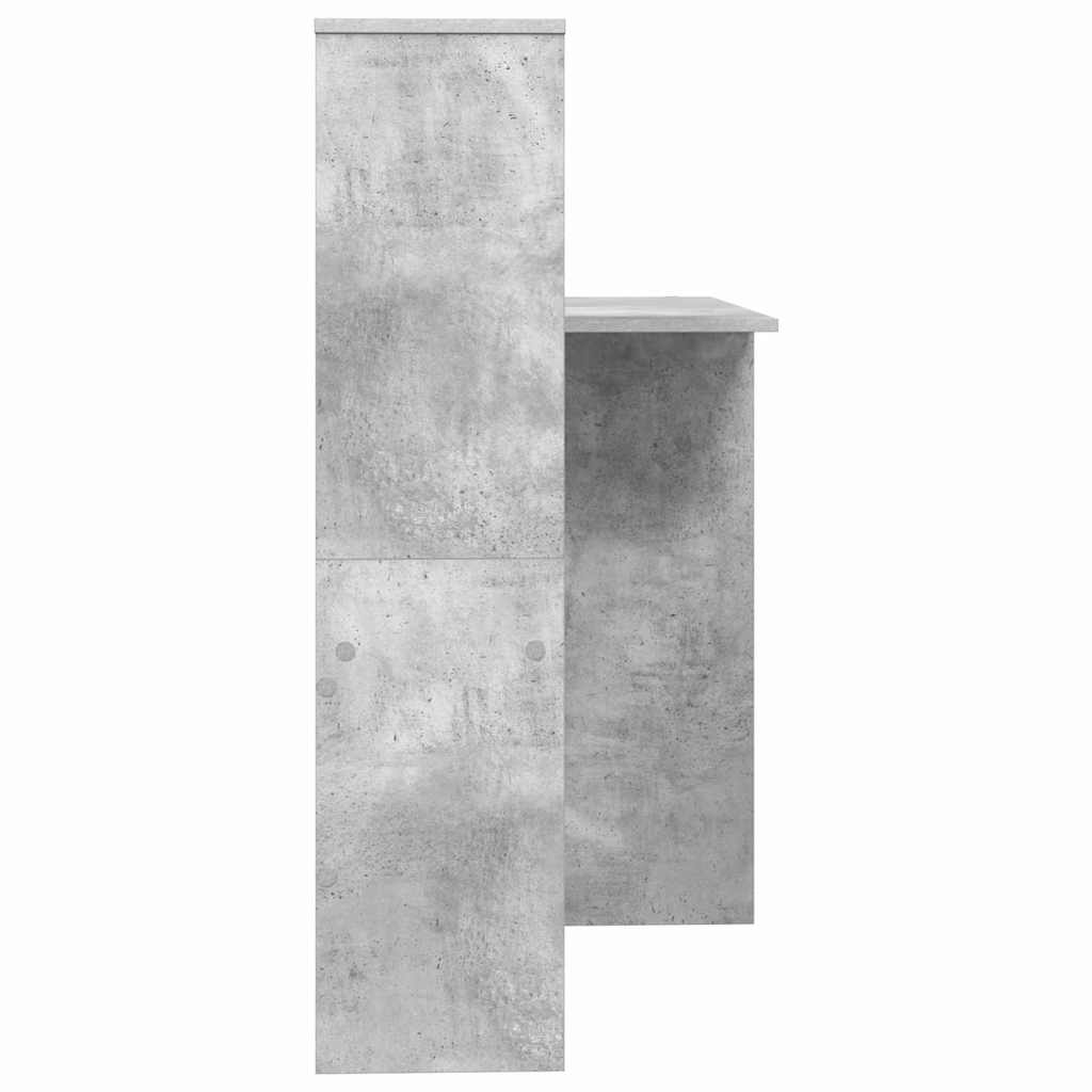 Schreibtisch Betongrau 131,5 x 50 x 106,5 cm Holzwerkstoff
