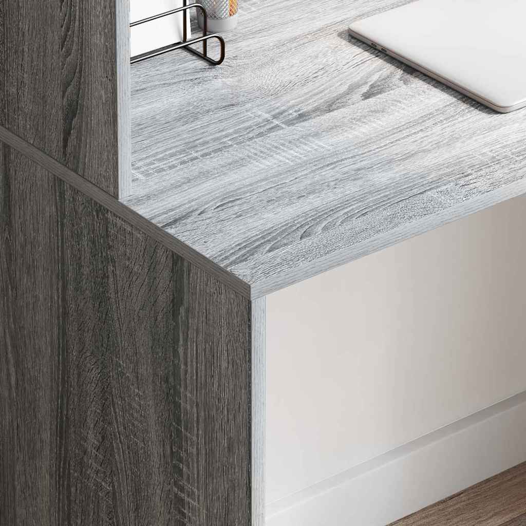 Schreibtisch Grau Sonoma 102 x 50 x 124 cm Holzwerkstoff