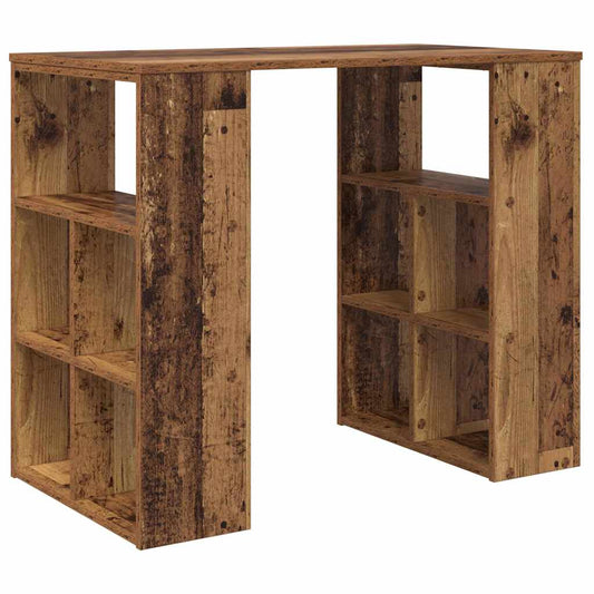 Schreibtisch mit Regal Altholz 90 x 50 x 75 cm Holzwerkstoff