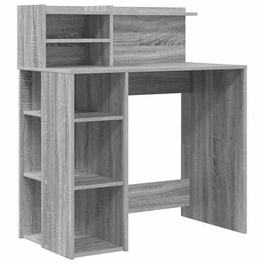 Schreibtisch Graues Sonoma 90 x 48 x 101,5 cm Holzwerkstoff