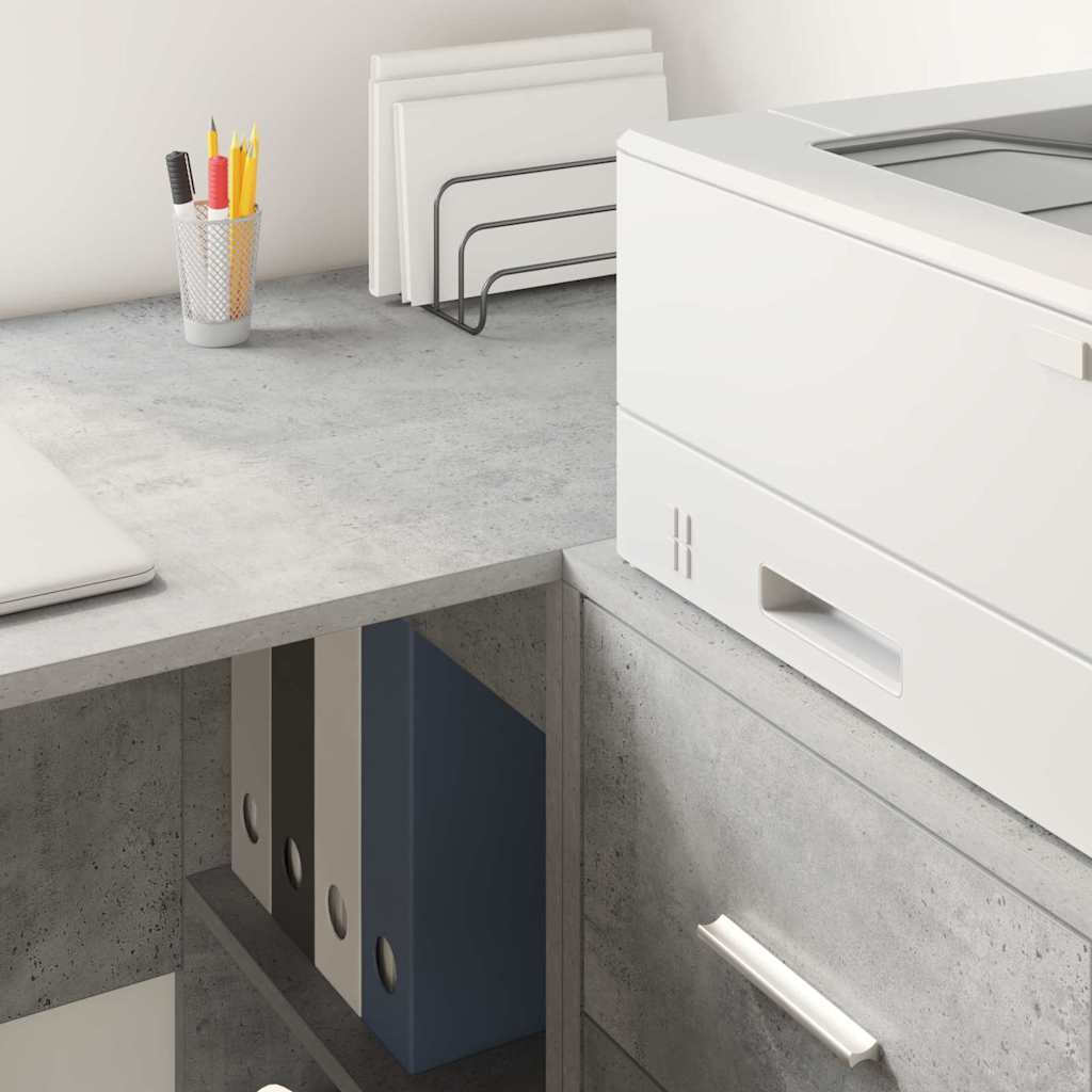 Sideboard Betongrau 38 x 34,5 x 75 cm Holzwerkstoff