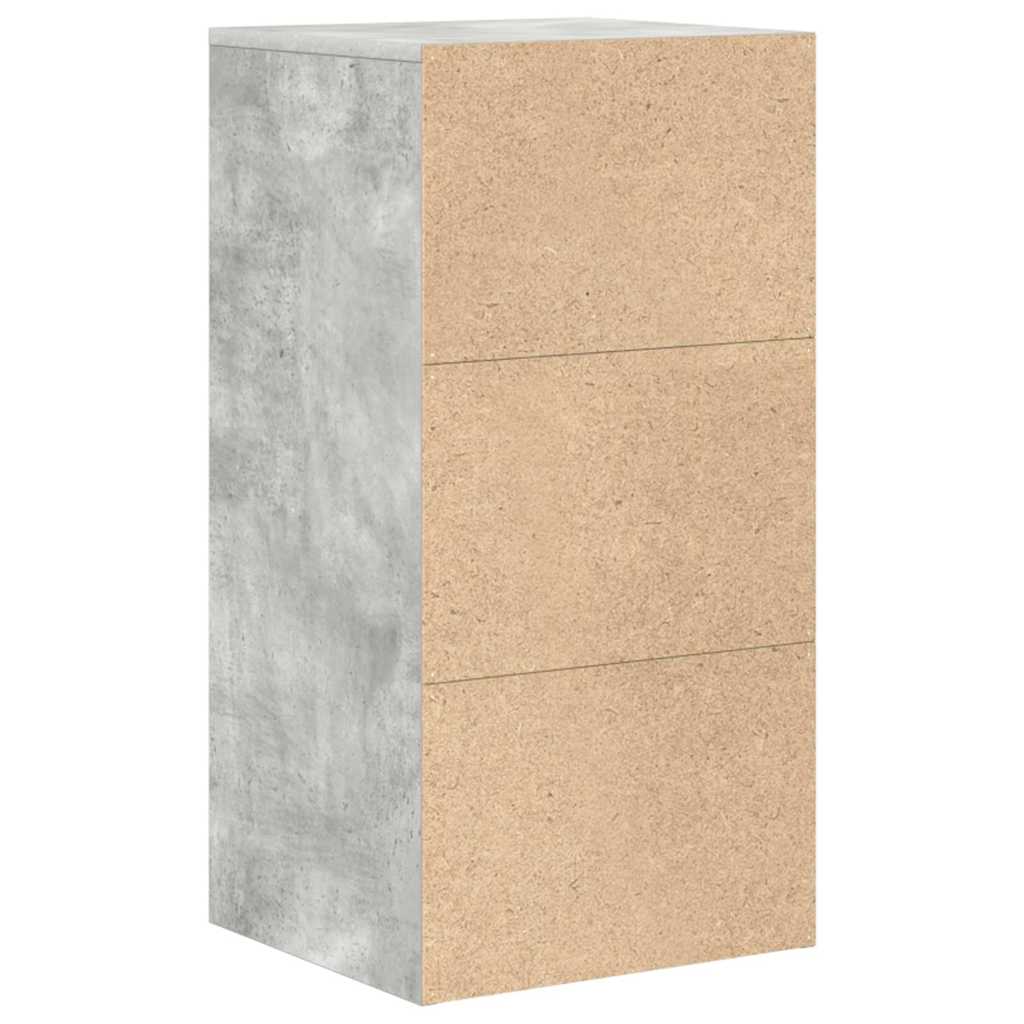 Sideboard Betongrau 38 x 34,5 x 75 cm Holzwerkstoff