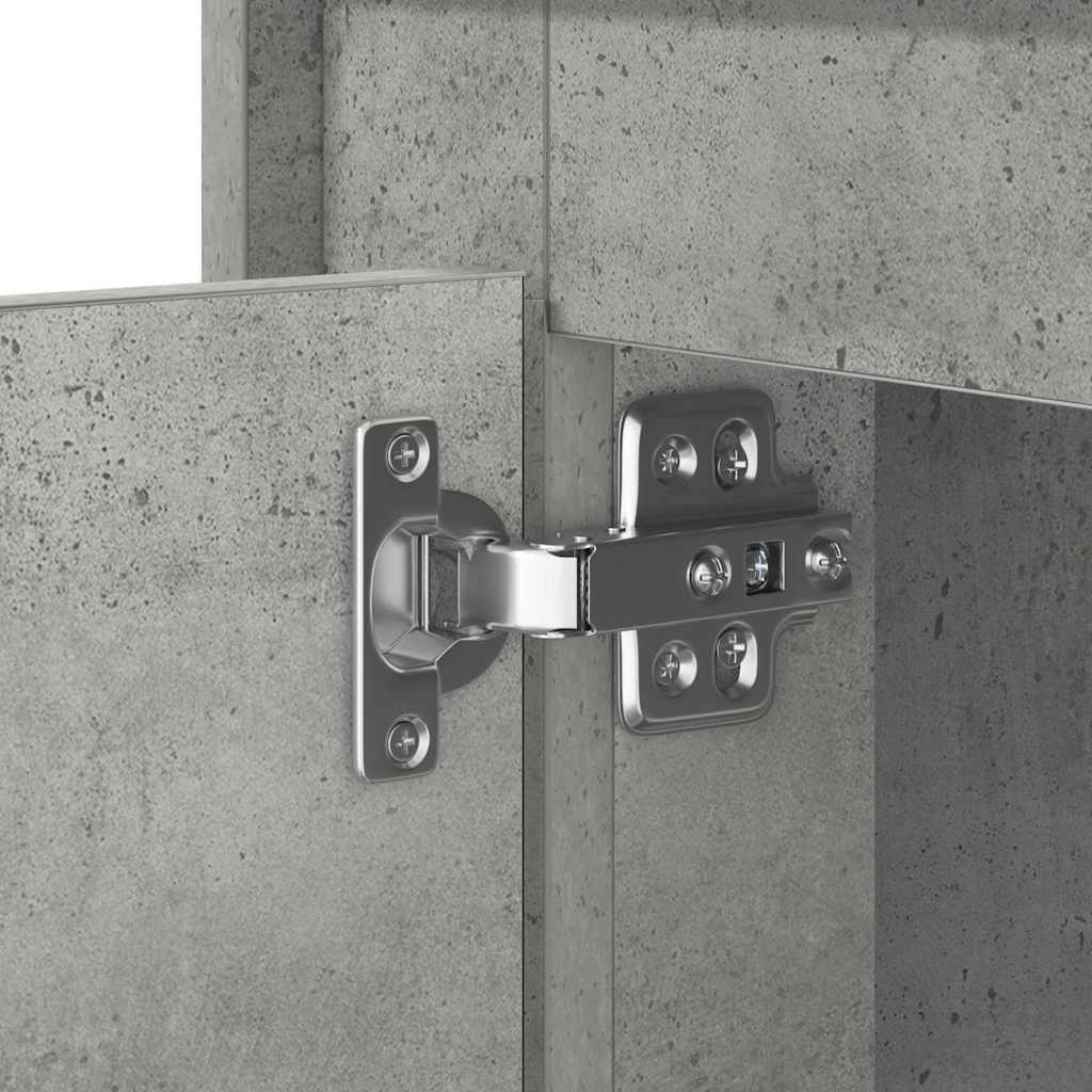 Nachttisch mit Betongrau 44 x 34.5 x 45 cm Holzwerkstoff