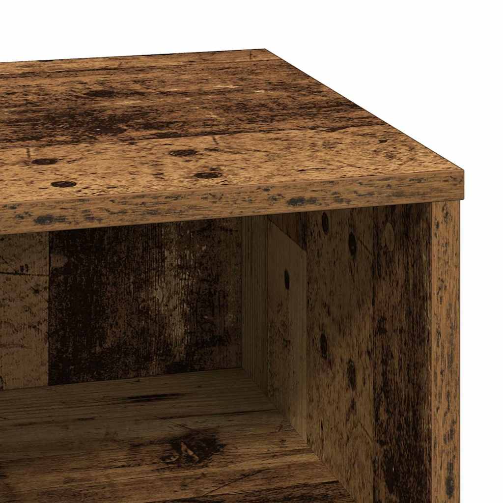 Nachttisch mit 2 pcs Altholz 50 x 34,5 x 50 cm Holzwerkstoff