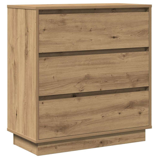Nachttisch Eiche handwerklich 71 x 34,5 x 75 cm Holzwerkstoff