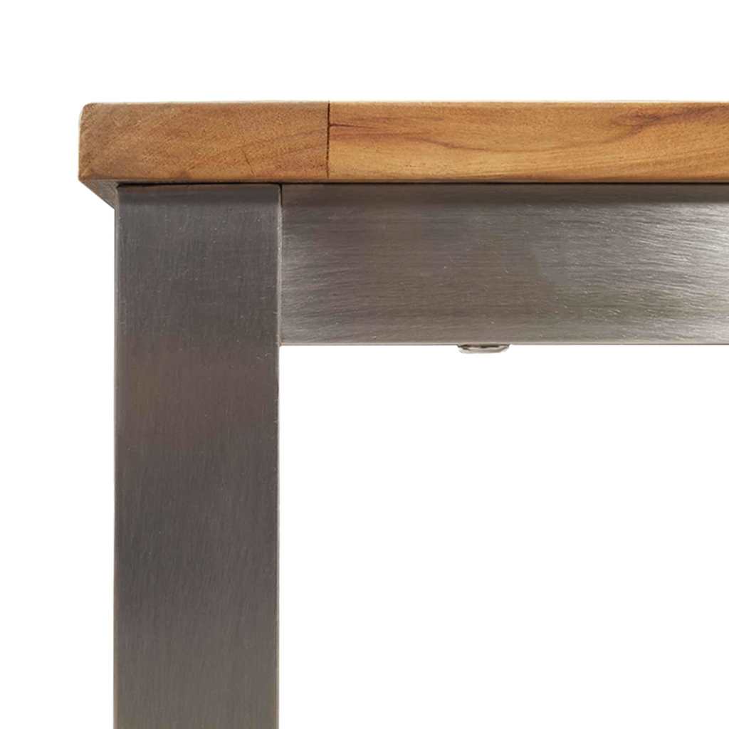 Esstischfürdraußen Braun 200x90x75cm Massives Teakholz