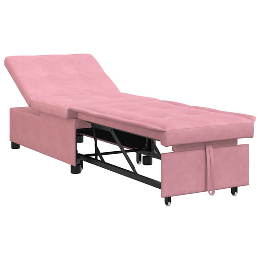 Schlafsofa Rosa 67 x 194 x 38 cm Samt