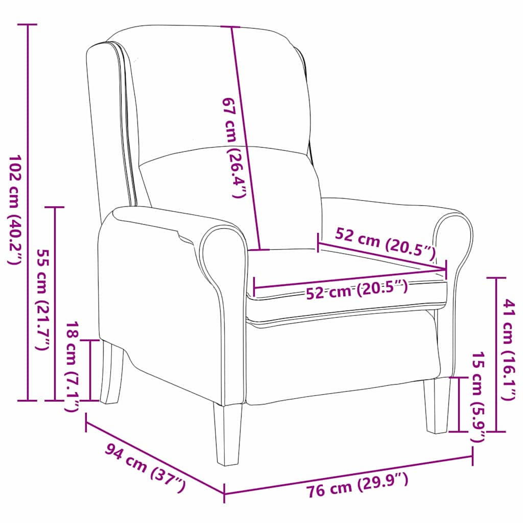 Sessel Türkis 76 x 94 x 102 cm Samt