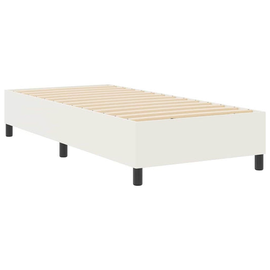 Boxspringbett Creme 100 x 200 cm Cordstoff