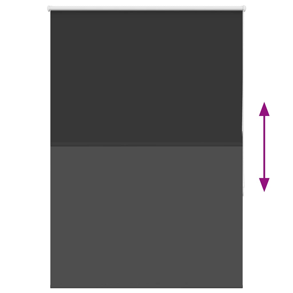 Verdunkelungsrollo Schwarz 90x150 cm Stoffbreite 85,7 cm