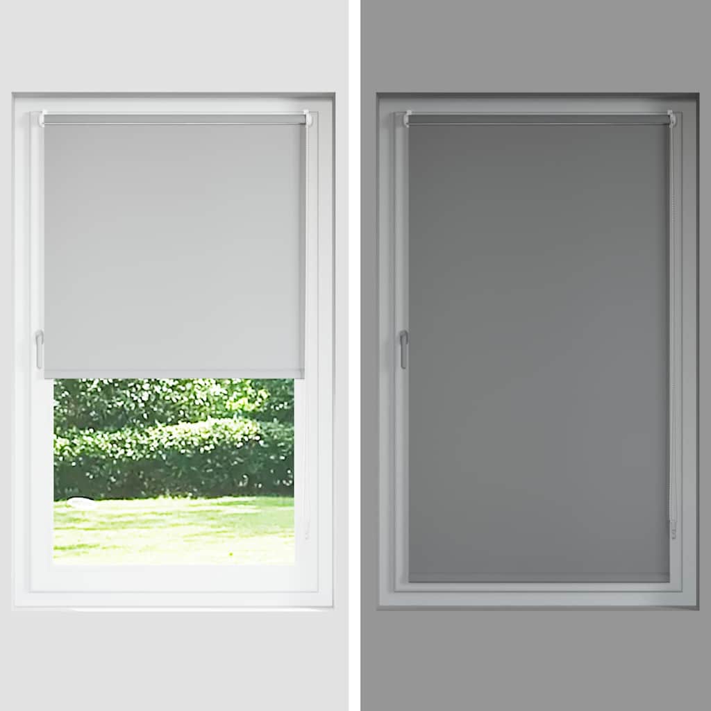 Verdunkelungsrollo Schwarz 90x150 cm Stoffbreite 85,7 cm