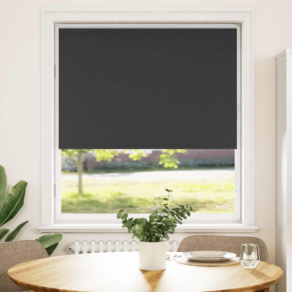 Verdunkelungsrollo Schwarz 90x150 cm Stoffbreite 85,7 cm