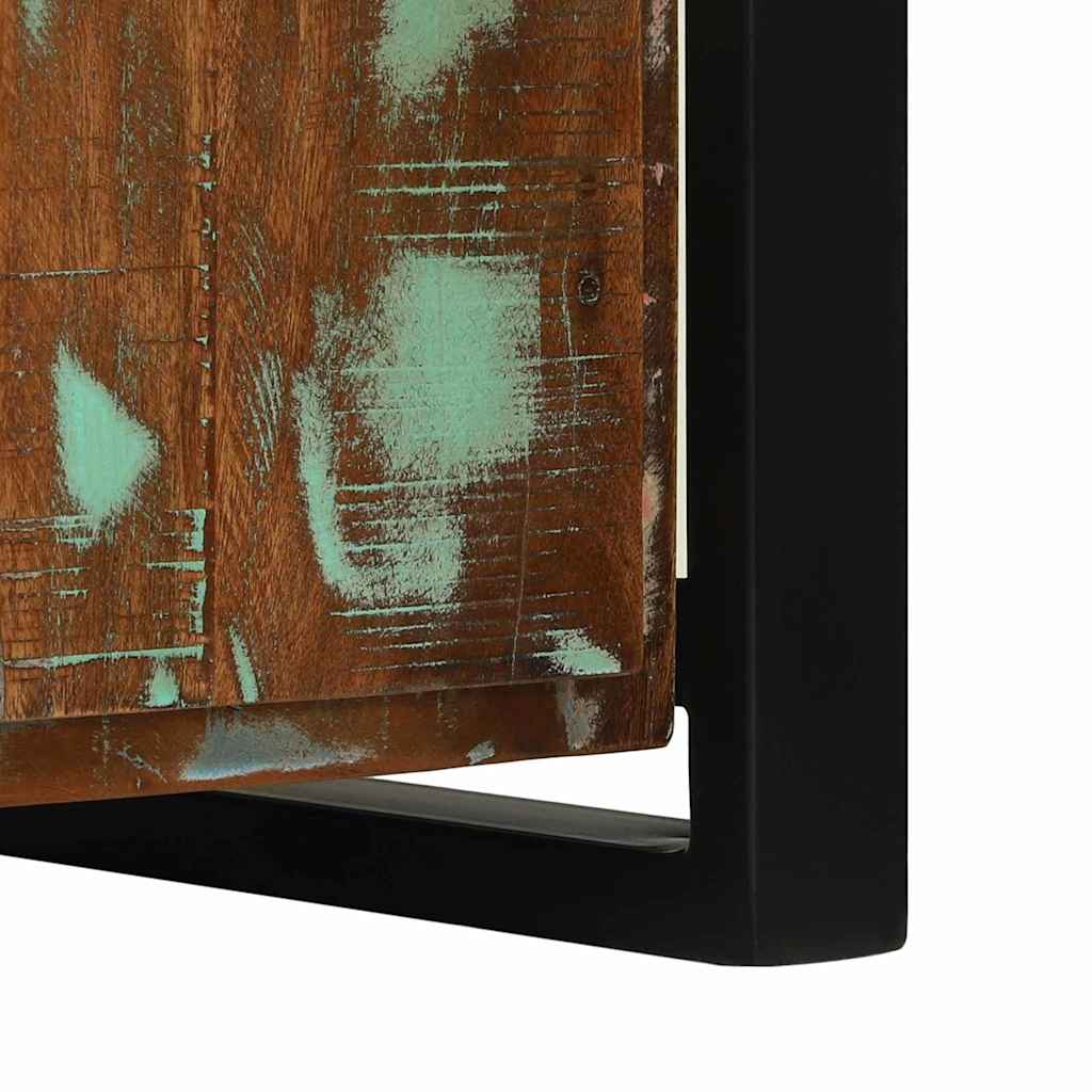 Bankschrank Mehrfarbig 100 x 35 x 50 cm Massivholz Altholz