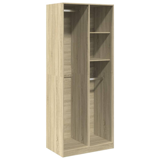 Kleiderschrank Sonoma-Eiche 80x50x200 cm Holzwerkstoff