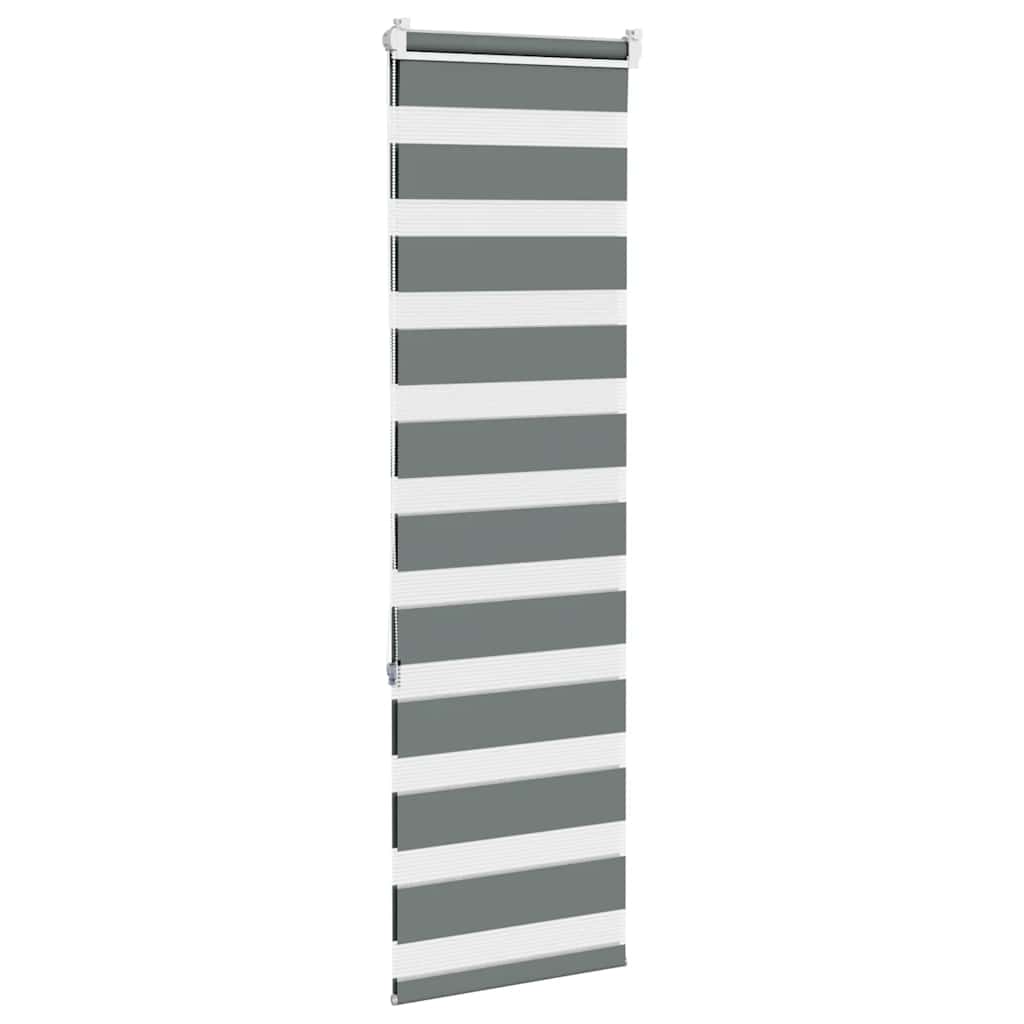 Zebrarollo Dunkelgrau 50x150 cm Stoffbreite 45,9 cm Polyester
