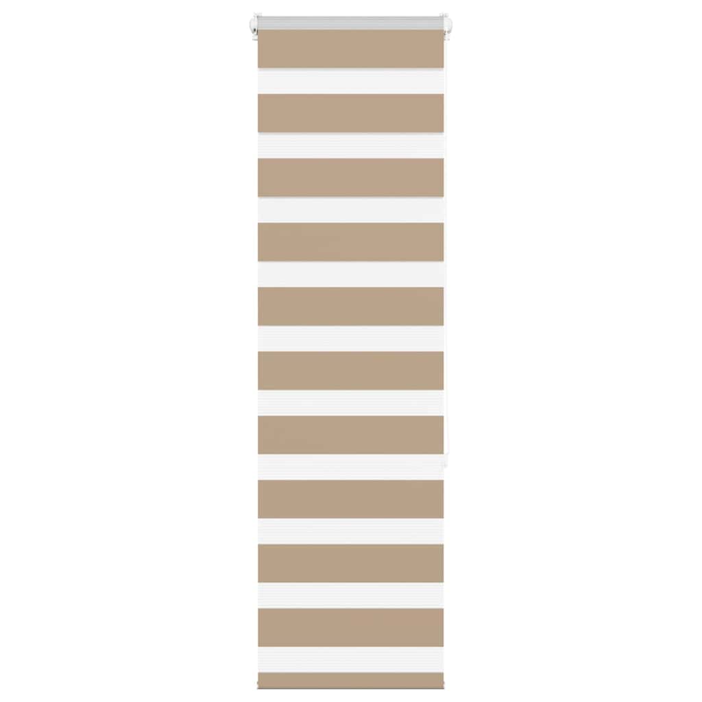 Zebrarollo Sandbraun 50x150 cm Stoffbreite 45,9 cm Polyester