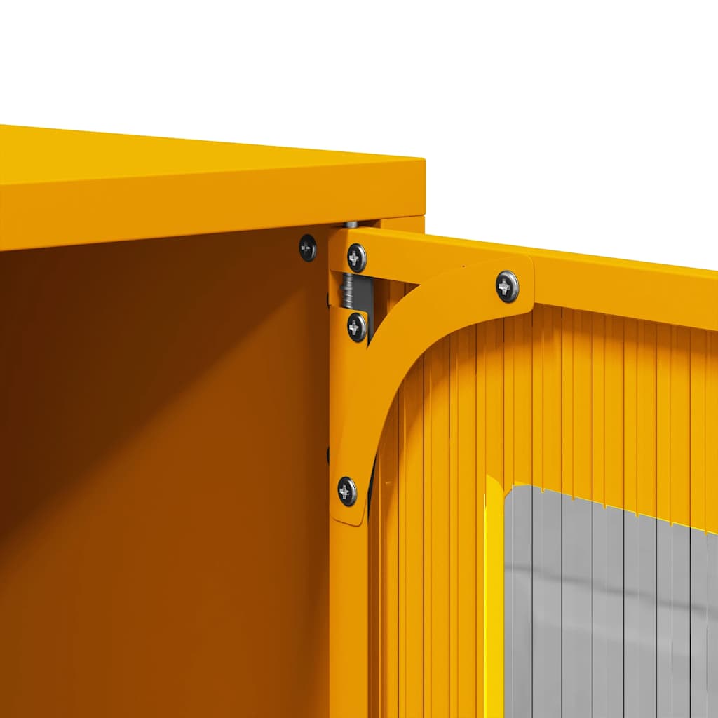 TV-Schrank Senfgelb 68x39x60,5 cm Stahl