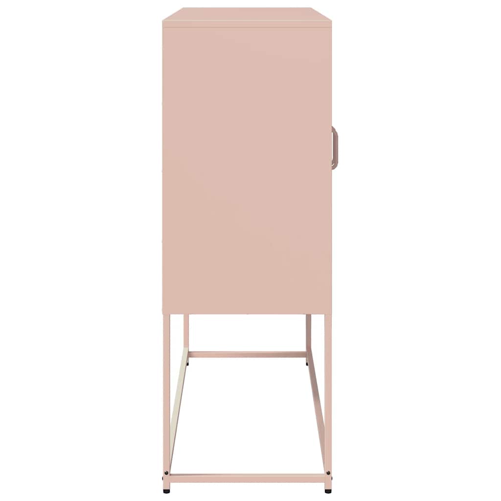Sideboard Rosa 100,5x39x107 cm Kaltgewalzter Stahl