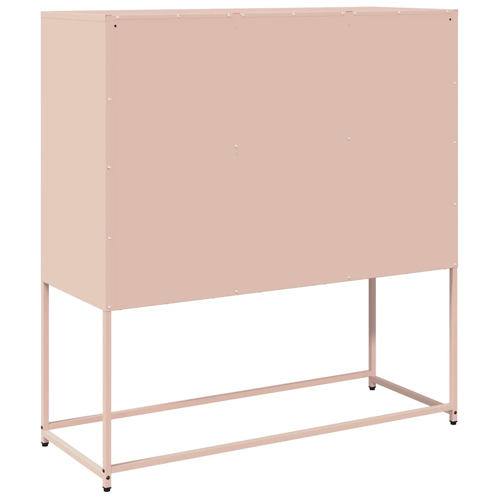 Sideboard Rosa 100,5x39x107 cm Kaltgewalzter Stahl