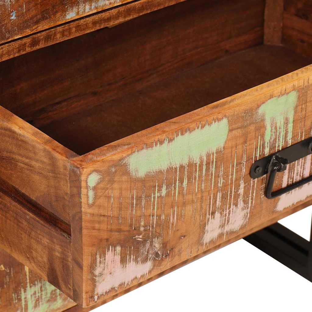 Sideboard mit Schubladen Braun 66 x 33 x 70 cm Massives Altholz