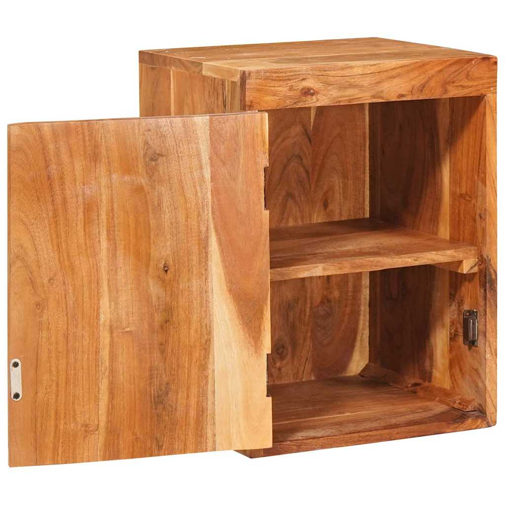 Nachttisch 2 pcs Braun 35 x 33 x 48 cm Massivholz Akazie