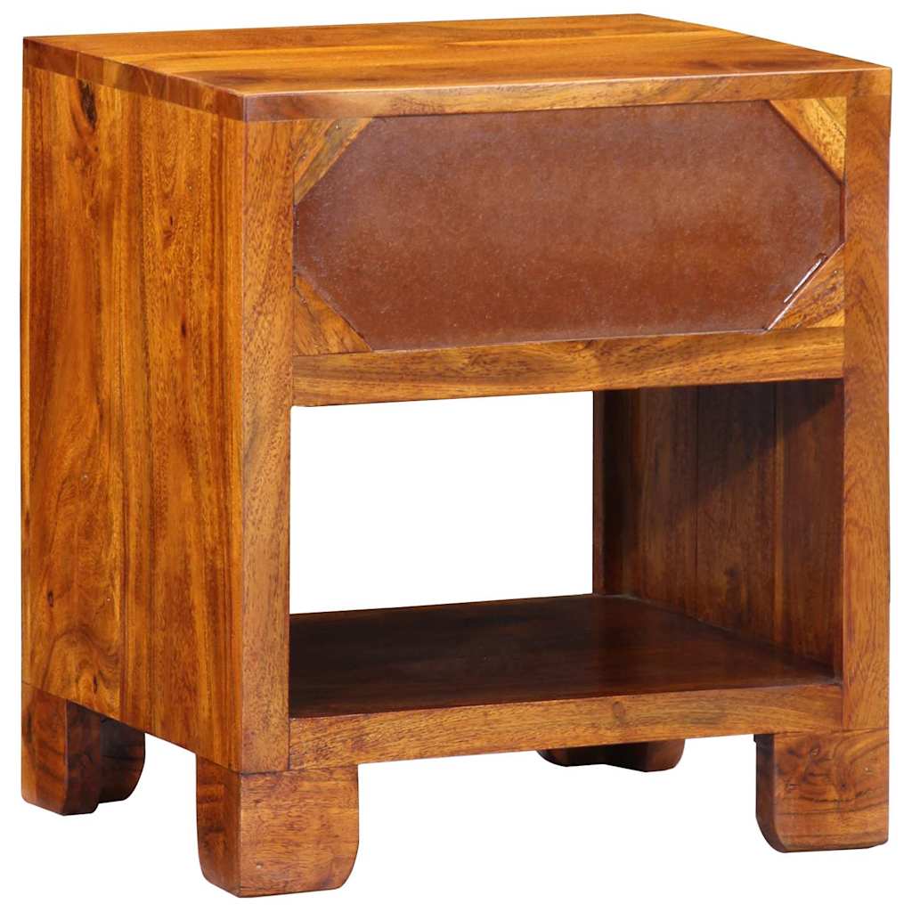 Sideboard Honigbraun 40 x 35 x 45 cm Massivholz Akazie