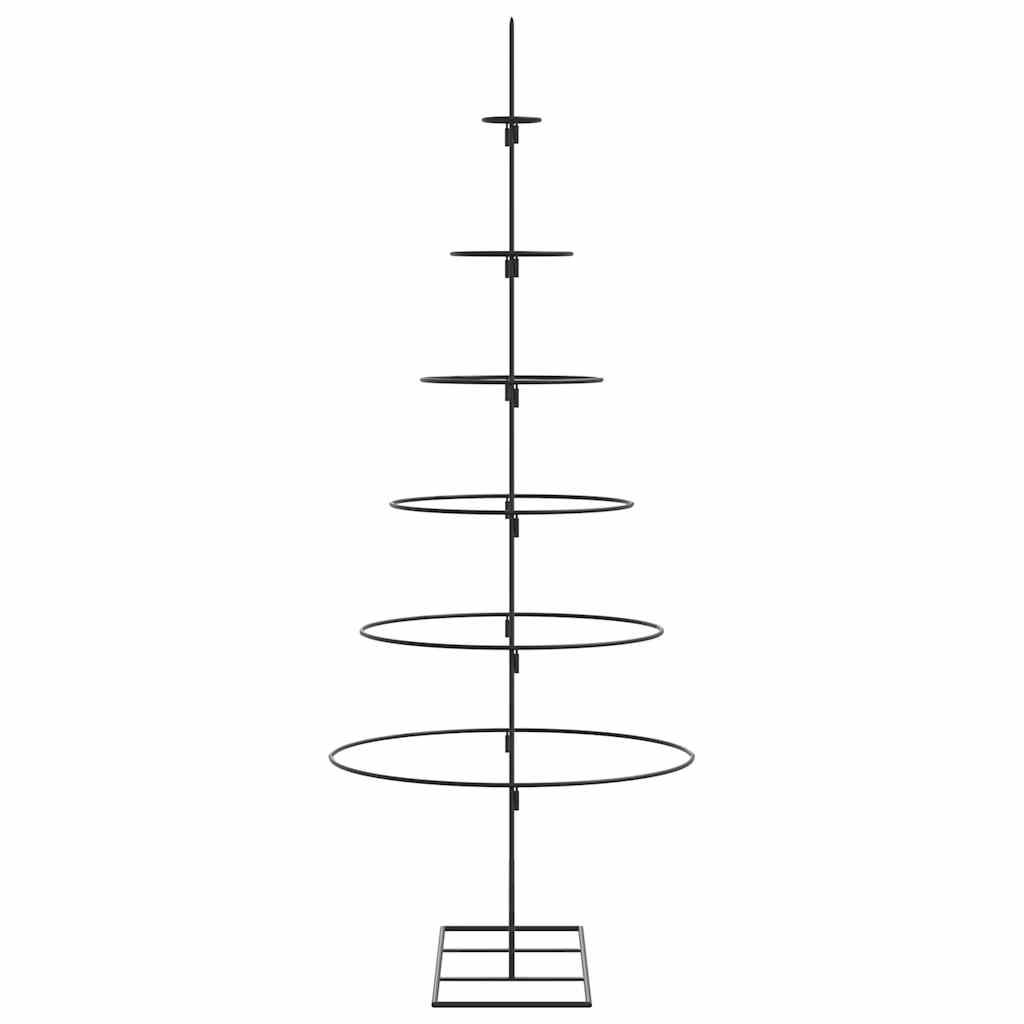 Metall-Weihnachtsbaum für Dekorationen Schwarz 150 cm