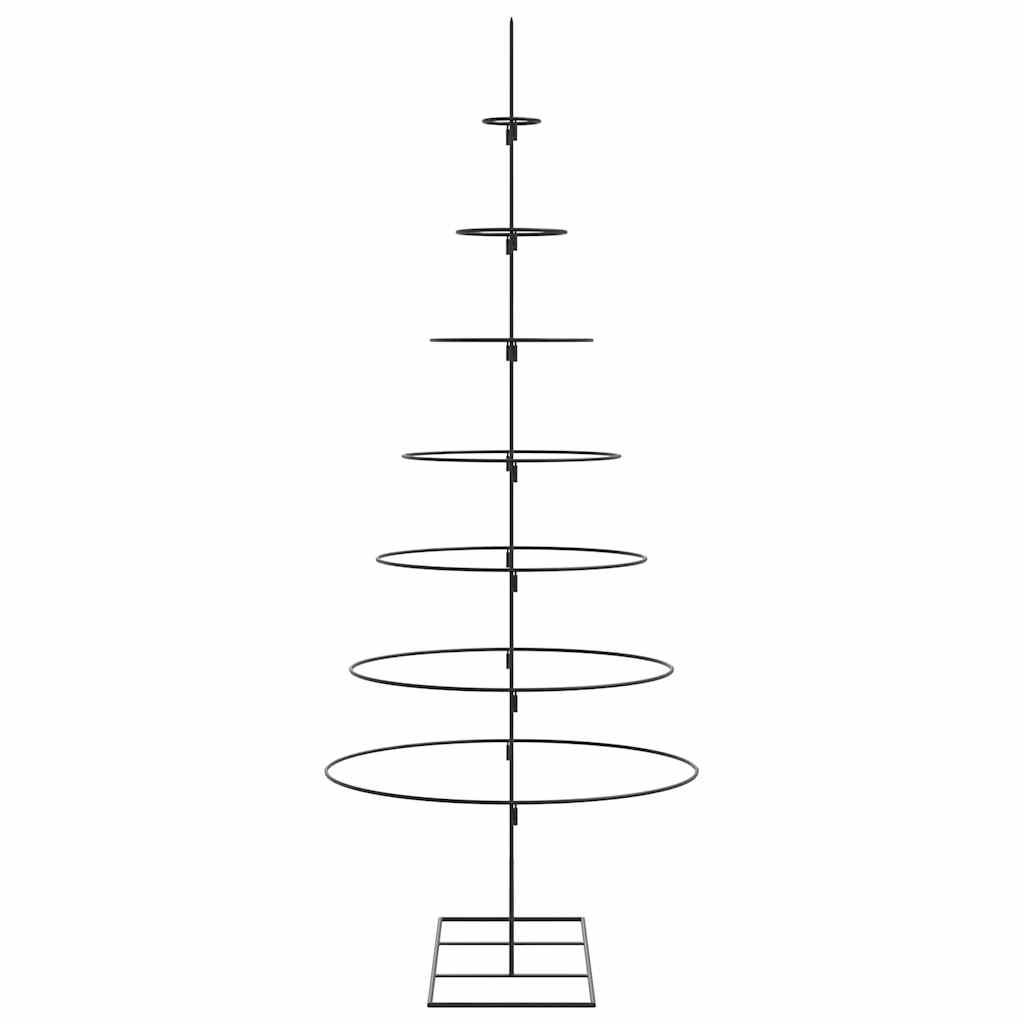 Metall-Weihnachtsbaum für Dekorationen Schwarz 180 cm