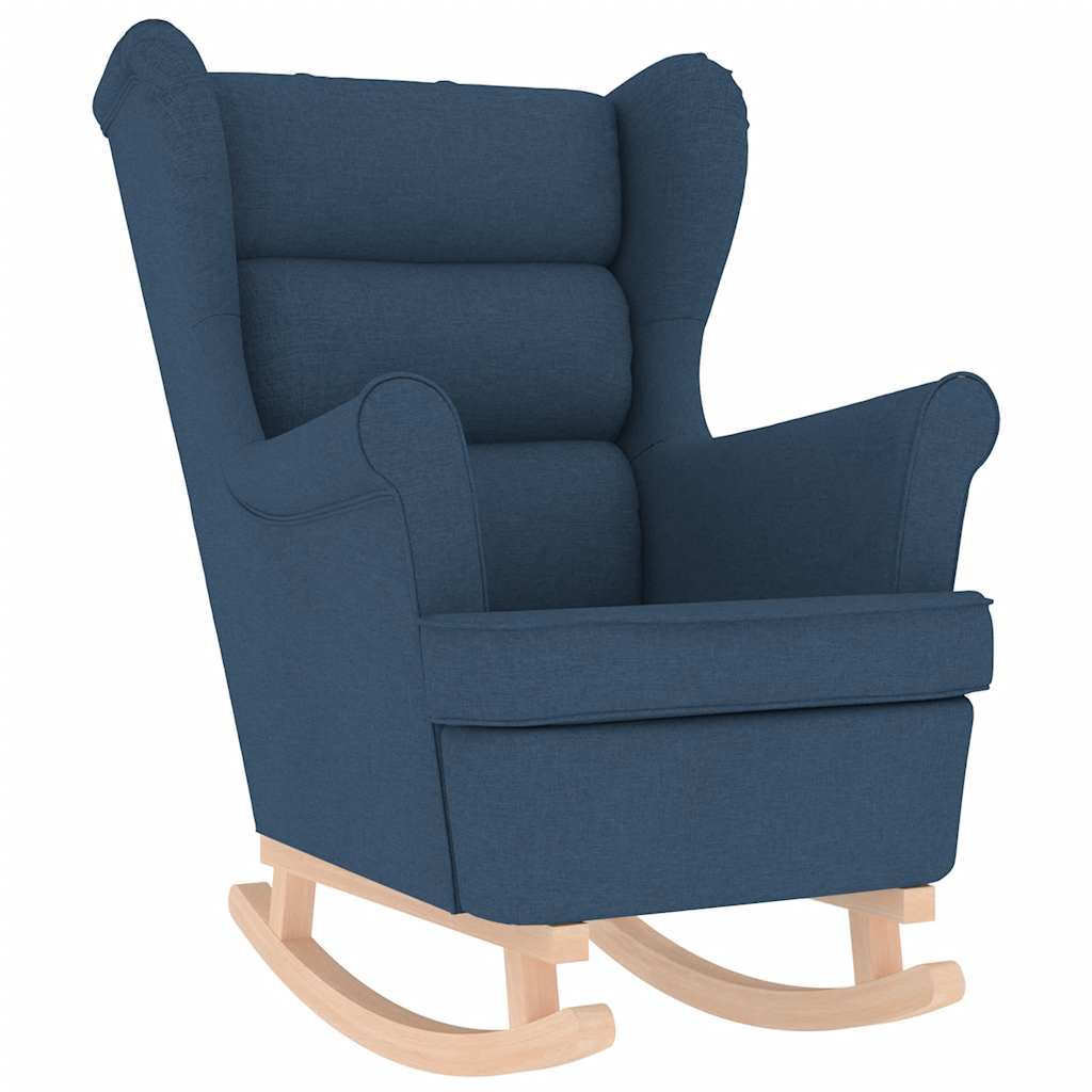 Schaukelsessel Blau 74x90x102 cm Stoff